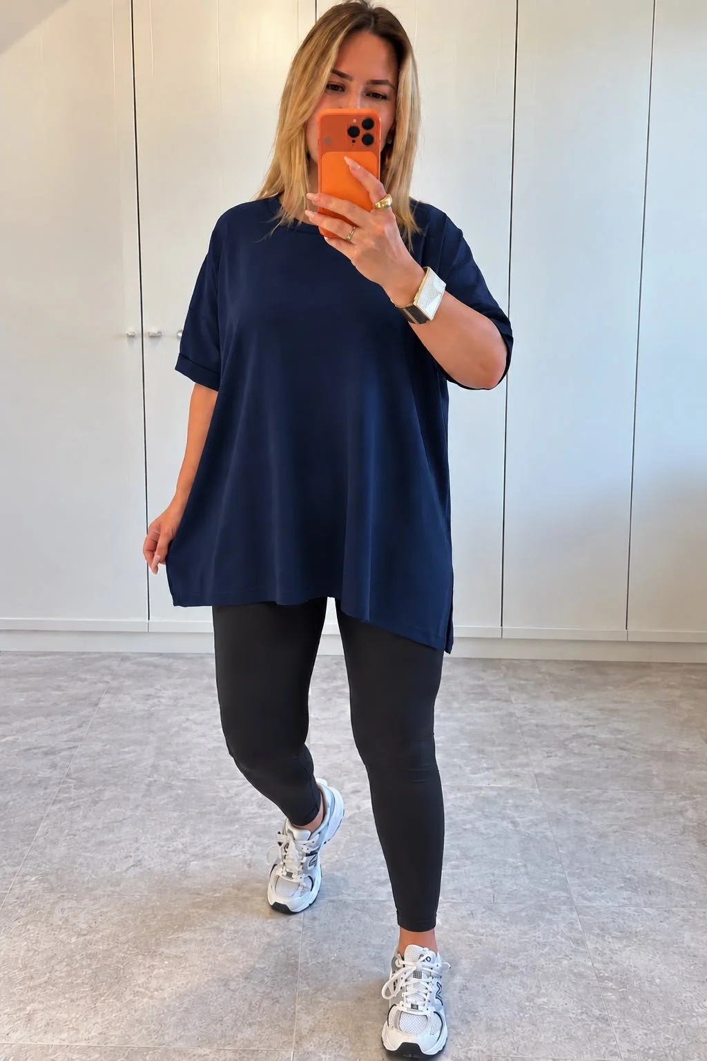 Kadın Oversize Asimetrik Kesim Tunik Tişört