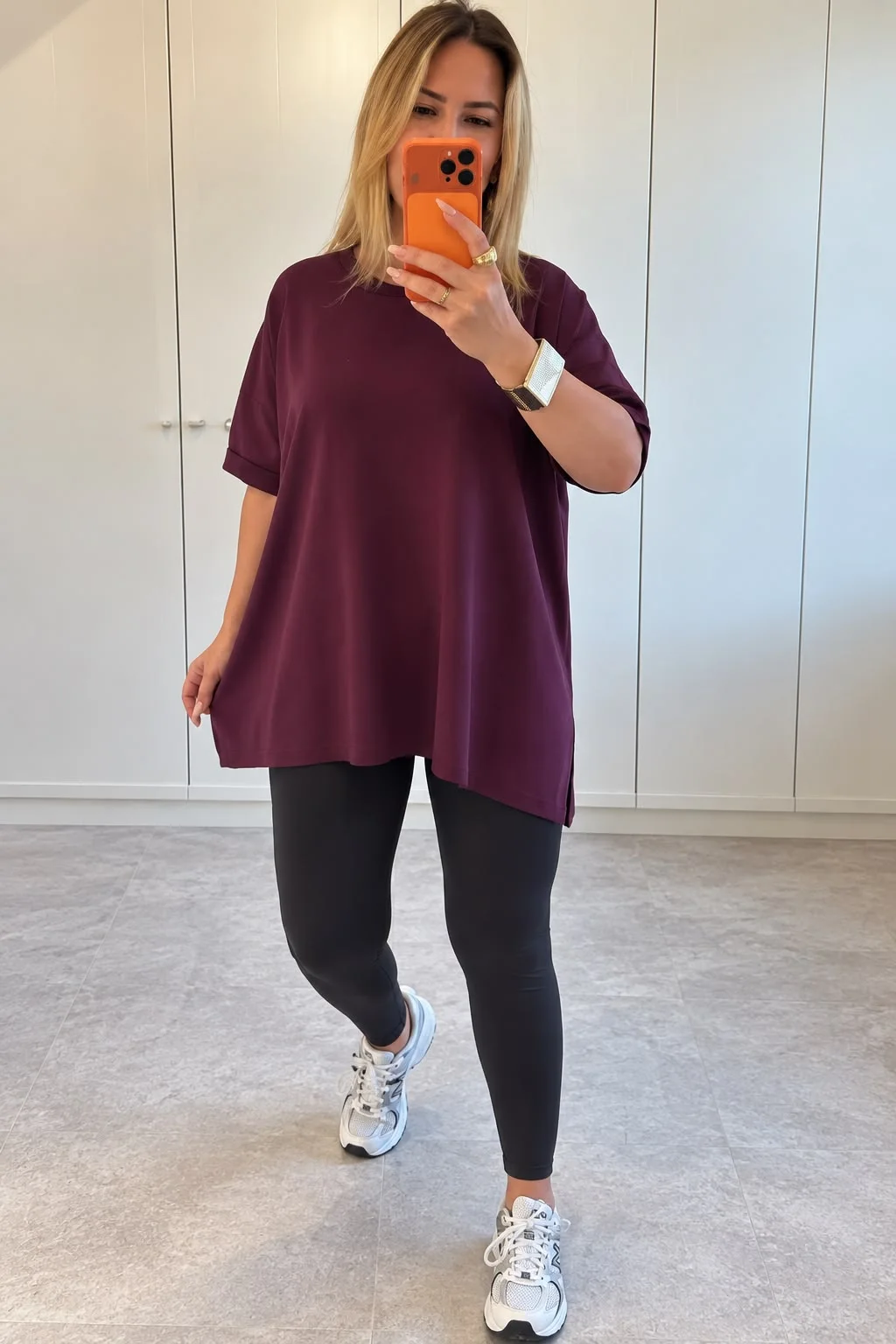 Kadın Oversize Asimetrik Kesim Tunik Tişört
