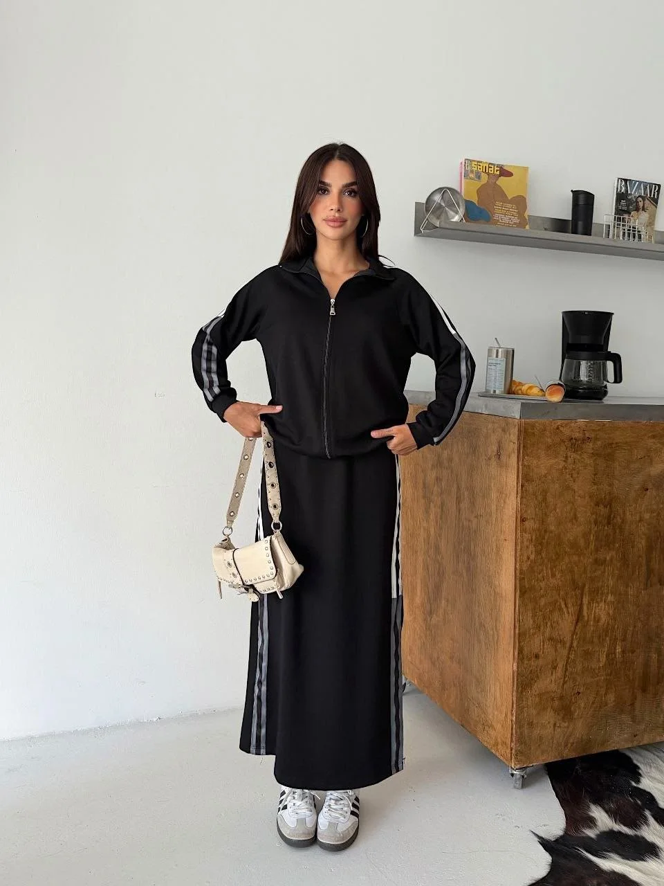 Kadın Fermuarlı Etekli İkili Takım Modelleri | Ceybutik
