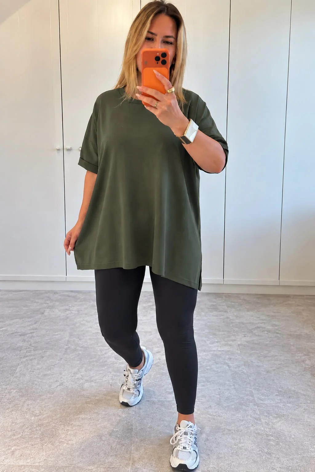 Kadın Oversize Asimetrik Kesim Tunik Tişört